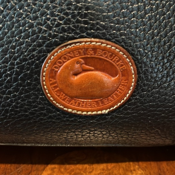 Dooney & Bourke Vintage  All Weather leather   Matches black or navy /brown trim - Picture 2 of 16